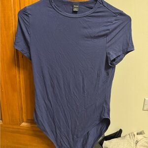 SHEIN Navy Bodysuit Short Sleeve